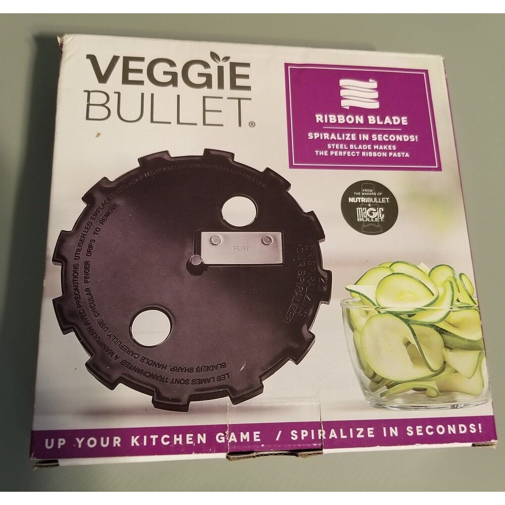 Veggie Bullet ribbon blade for spiralizing